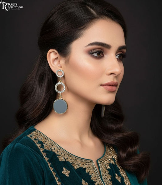 Triple Circle Dangle Earrings