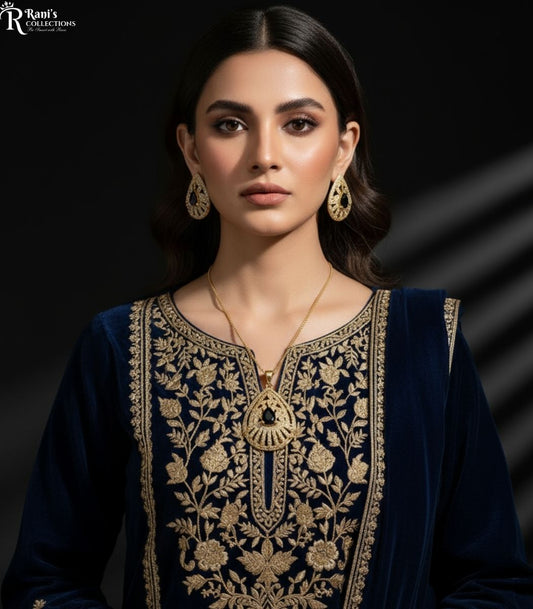 Royal teardrop pave jewelry set