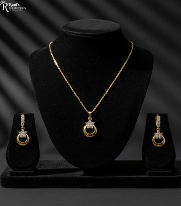 Crescent Drop Necklace Set