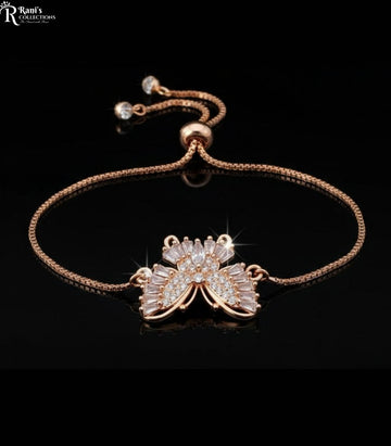  Gold‑Tone Butterfly Slider Bracelet