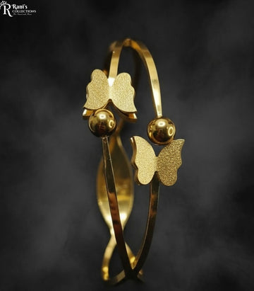  Stainless Steel Double Butterfly Openable Cuff