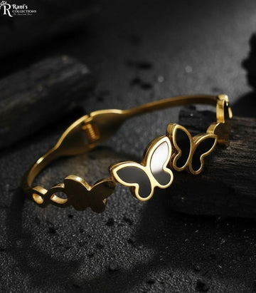 Stainless steel/non tarnish butterfly openable cuff
