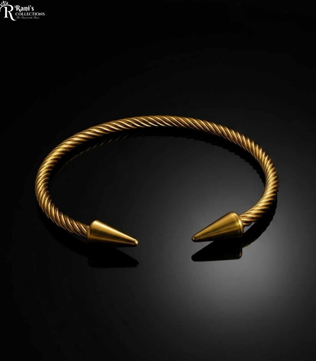 Stainless steel twisted cuff