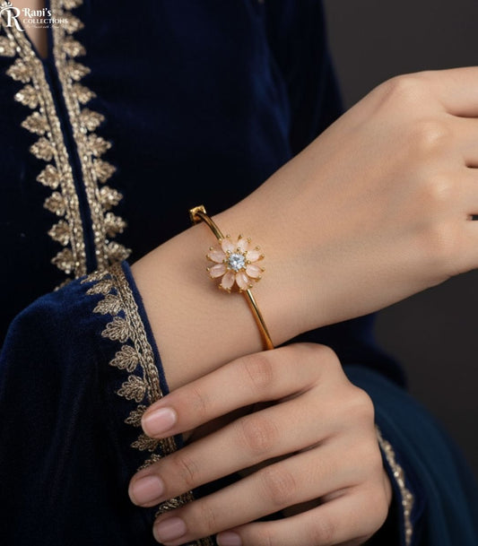 Light pink Patel adjustable bangles set of 2